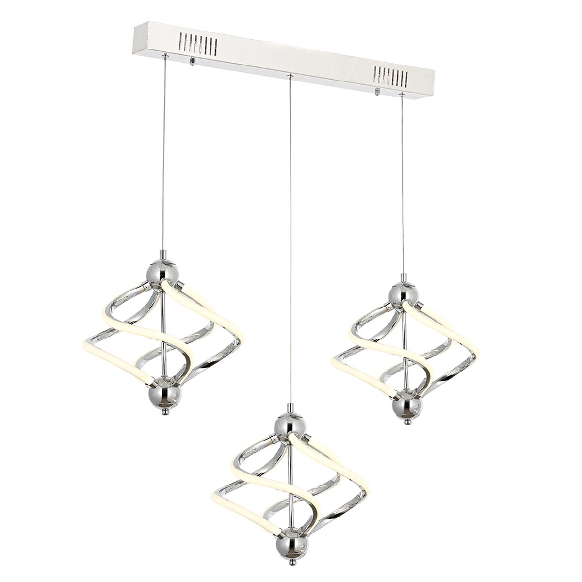 Lustra Ravena Sirali Asi, LED, 3xLED-82W, crom 4145-51-03SL