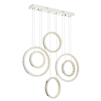 Lustra Mekong Asi, LED, 6xLED-90W, crom 9607-51-06L Lustra Mekong Asi, LED, 6xLED-90W, crom 9607-51-06L