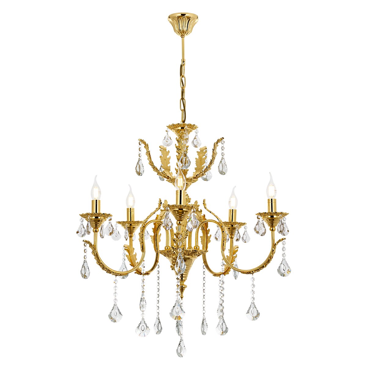 Lustra Ernesto Asi, 5 brate, 5xE14-40W, auriu 8910-61-05