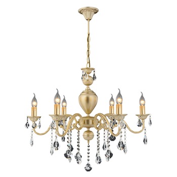 Lustra Ilyum Asi, 6 brate, 6xE14-40W, antiq 4012-52-06 Lustra Ilyum Asi, 6 brate, 6xE14-40W, antiq 4012-52-06