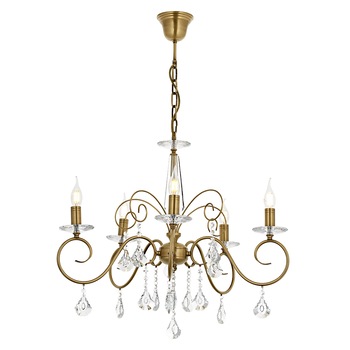 Lustra Reka Asi, 5 brate, 5xE14-40W, antiq 2335-52-05 Lustra Reka Asi, 5 brate, 5xE14-40W, antiq 2335-52-05