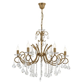 Lustra Lilya Asi, 6 brate, 6xE14-40W, antiq 2325-52-06 Lustra Lilya Asi, 6 brate, 6xE14-40W, antiq 2325-52-06