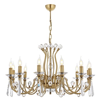 Lustra Leydi Asi, 12 brate, 12xE14-40W, antiq 5051-52-12 Lustra Leydi Asi, 12 brate, 12xE14-40W, antiq 5051-52-12