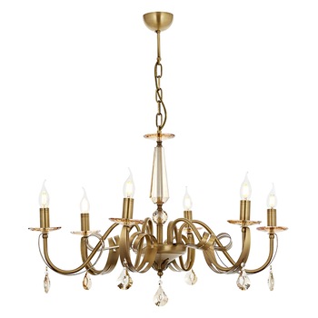 Lustra Karlen Asi, 6 brate, 6xE14-40W, antiq 5253-52-06 Lustra Karlen Asi, 6 brate, 6xE14-40W, antiq 5253-52-06