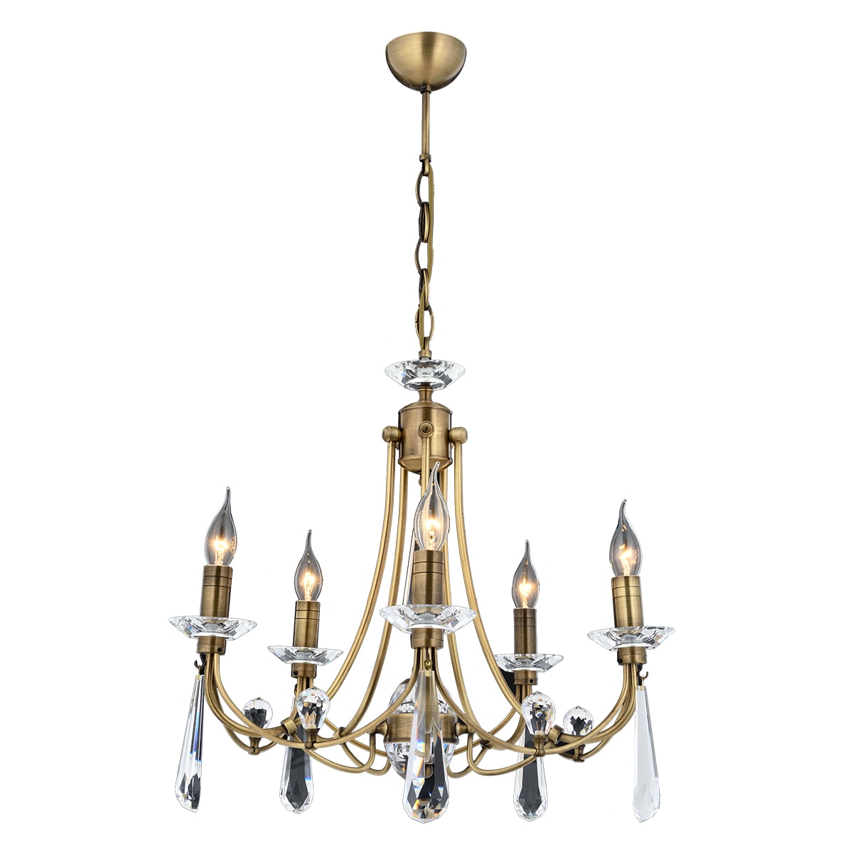 Lustra Prenses Asi, 5 brate, 5xE14-40W, antiq 5053-52-05