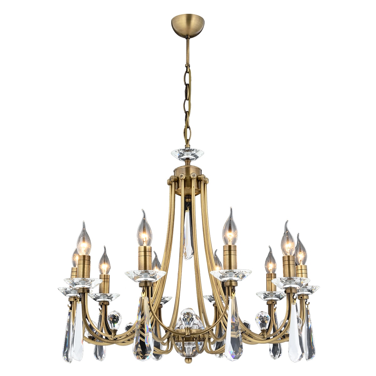 Lustra Prenses Asi, 10 brate, 10xE14-40W, antiq 5053-52-10