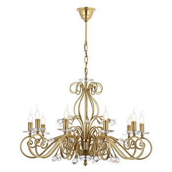 Lustra Santo Asi, 10 brate, 10xE14-40W, antiq 2320-52-10 Lustra Santo Asi, 10 brate, 10xE14-40W, antiq 2320-52-10