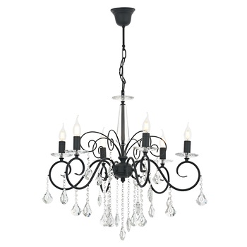 Lustra Reka Asi, 6 brate, 6xE14-40W, antracit 2335-96-06 Lustra Reka Asi, 6 brate, 6xE14-40W, antracit 2335-96-06