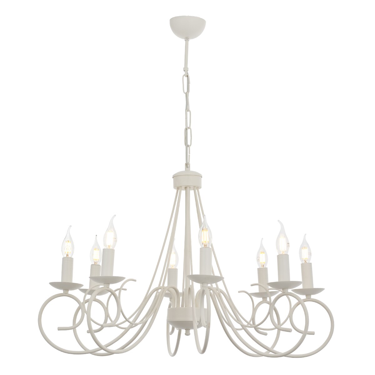 Lustra Slia Asi, 8 brate, 8xE14-40W, alb 1460-35-08