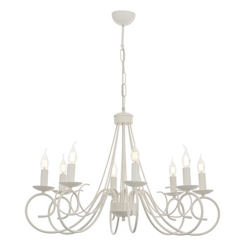 Lustra Slia Asi, 8 brate, 8xE14-40W, alb 1460-35-08 Lustra Slia Asi, 8 brate, 8xE14-40W, alb 1460-35-08