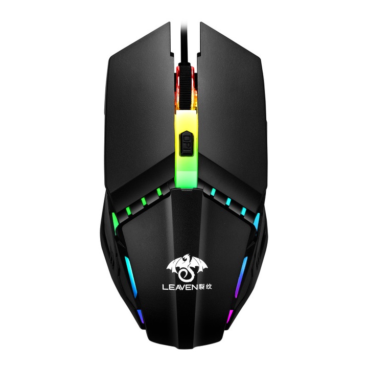 Mouse Gaming Star Optical Advanced, Leaven profesional Esports, cablu usb, culoare negru