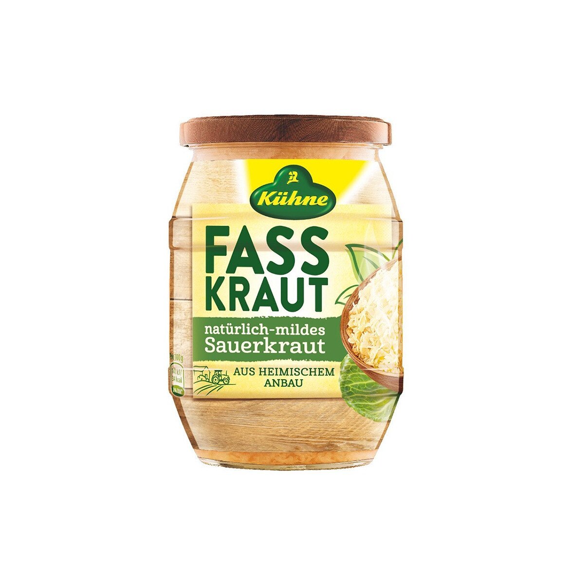 Varza murata, alba, Fasskraut, Kuhne, 650 g