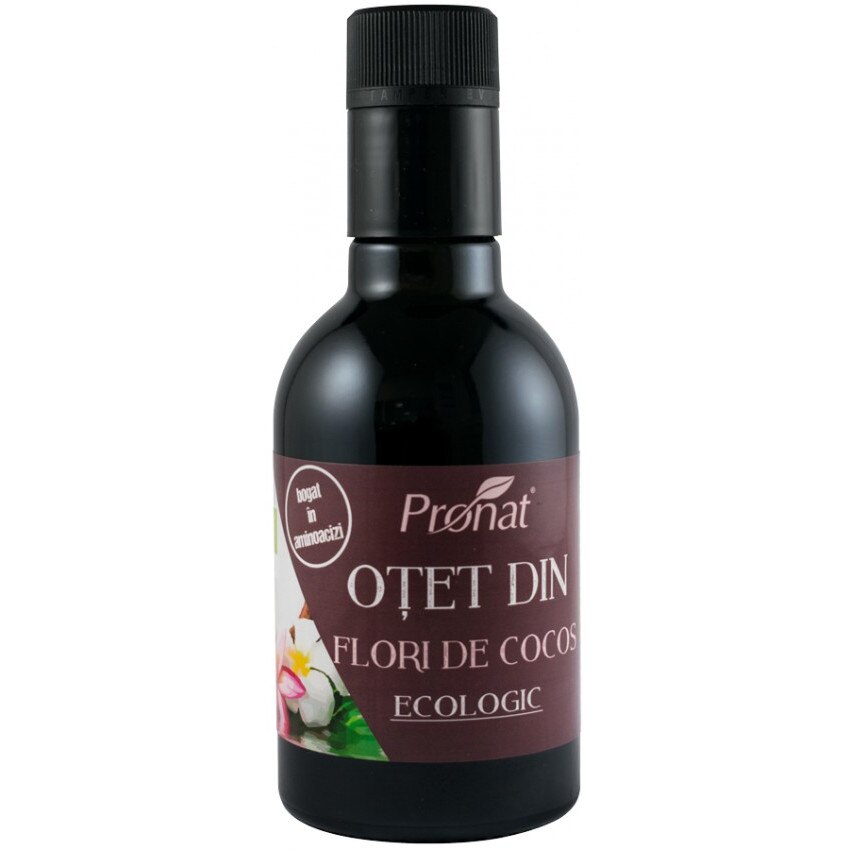 Otet bio din flori de cocos, 250 ml
