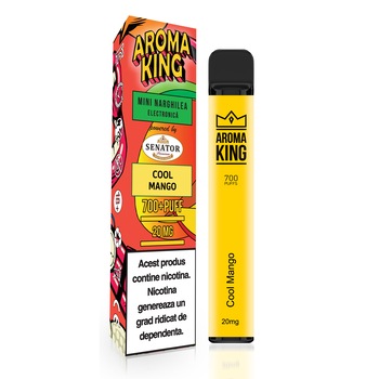 Mini narghilea electronica de unica folosinta AK by Senator - Cool Mango (700 pufuri) 20 mg Mini narghilea electronica de unica folosinta AK by Senator - Cool Mango (700 pufuri) 20 mg