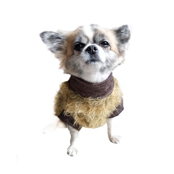 Pulover pufos pentru caini si pisici, marime M, 29-32 cm Pulover pufos pentru caini si pisici, marime M, 29-32 cm