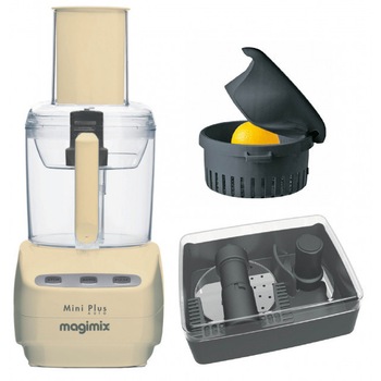 Robot multifunctional MAGIMIX Le Mini Plus, Motor profesional 400W, Razuire, Framantare, Feliere, Maruntire, Presa citrice, Crem Robot multifunctional MAGIMIX Le Mini Plus, Motor profesional 400W, Razuire, Framantare, Feliere, Maruntire, Presa citrice, Crem