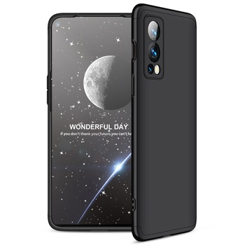 Set Husa Pentru Oneplus Nord 2 5G, GKK 360 Grade si Folie Ecran, Negru Set Husa Pentru Oneplus Nord 2 5G, GKK 360 Grade si Folie Ecran, Negru