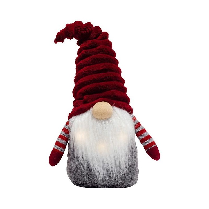 Decor de Craciun, Home, Pitic cu barba, gnom, 41 cm, Multicolor