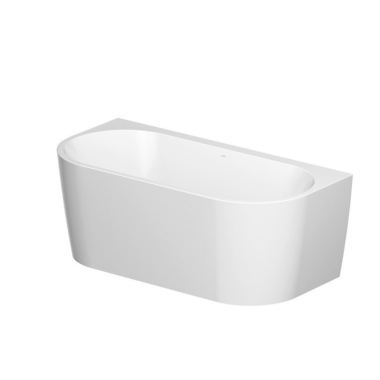 Cada freestanding Back-to-wall, Cersanit, Crea, 170x83 cm, acril alb