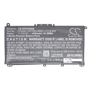 Baterie compatibila HP 3 celule, 11.55V, 3550mAh, 41Wh, model HT03XL pentru 240 G7, 245 G7, 246 G7, 250 G7, 255 G7, 256 G7, 240 G8, 245 G8, 246 G8, 250 G8, 255 G8, 256 G8 Baterie compatibila HP 3 celule, 11.55V, 3550mAh, 41Wh, model HT03XL pentru 240 G7, 245 G7, 246 G7, 250 G7, 255 G7, 256 G7, 240 G8, 245 G8, 246 G8, 250 G8, 255 G8, 256 G8