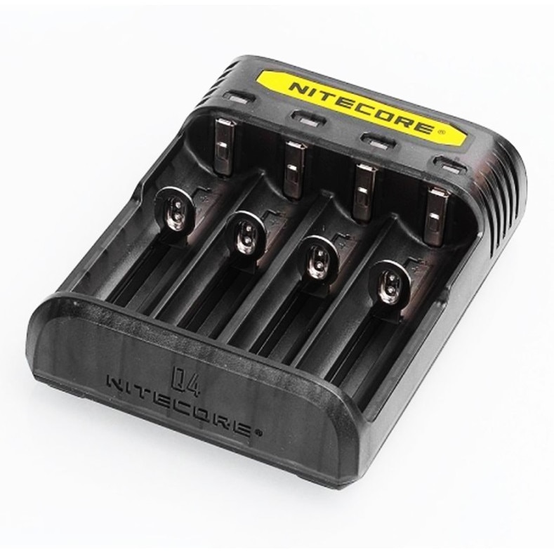 Incarcator rapid cu 4 canale Nitecore q4 2a pentru imr li-ion Negru