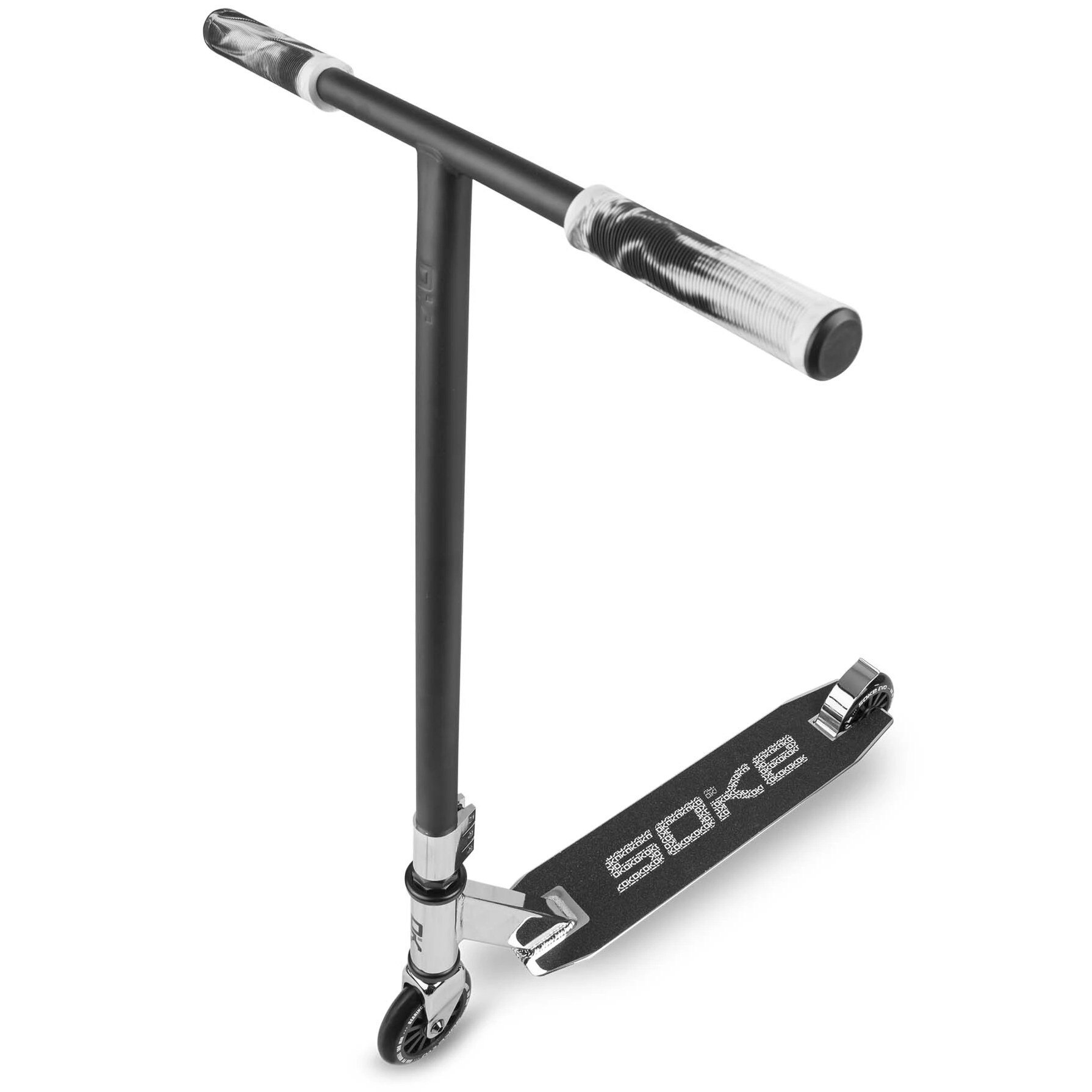 Trotineta Soke EVO silver street, cadru si ghidon cu structura rezistenta, roti de 100mm, rulment ABEC 9, 83 x 65.5 cm