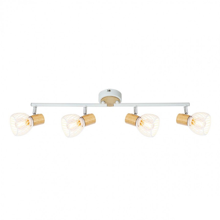 Спот Lightex ADRIANA, 4xE14, 129x90x155mm, Бял
