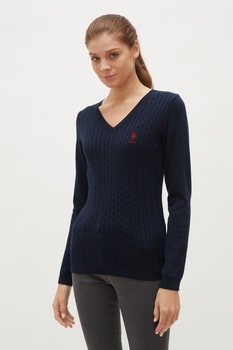 Pulover Dama,U.S Polo Assn.,1338194, Bleumarin Pulover Dama,U.S Polo Assn.,1338194, Bleumarin
