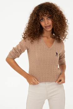 Pulover Dama,U.S Polo Assn.,1338194, Camel Pulover Dama,U.S Polo Assn.,1338194, Camel