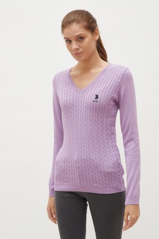 Pulover Dama,U.S Polo Assn.,1338194, Lila Pulover Dama,U.S Polo Assn.,1338194, Lila