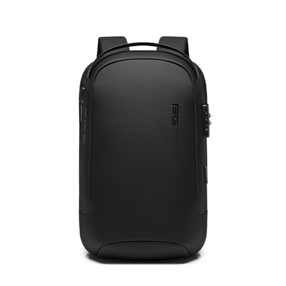 Rucsac laptop 15.6", casual, impermeabil, cu sistem antifurt, port de incarcare USB, BANGE, 48x15x32 cm, Negru