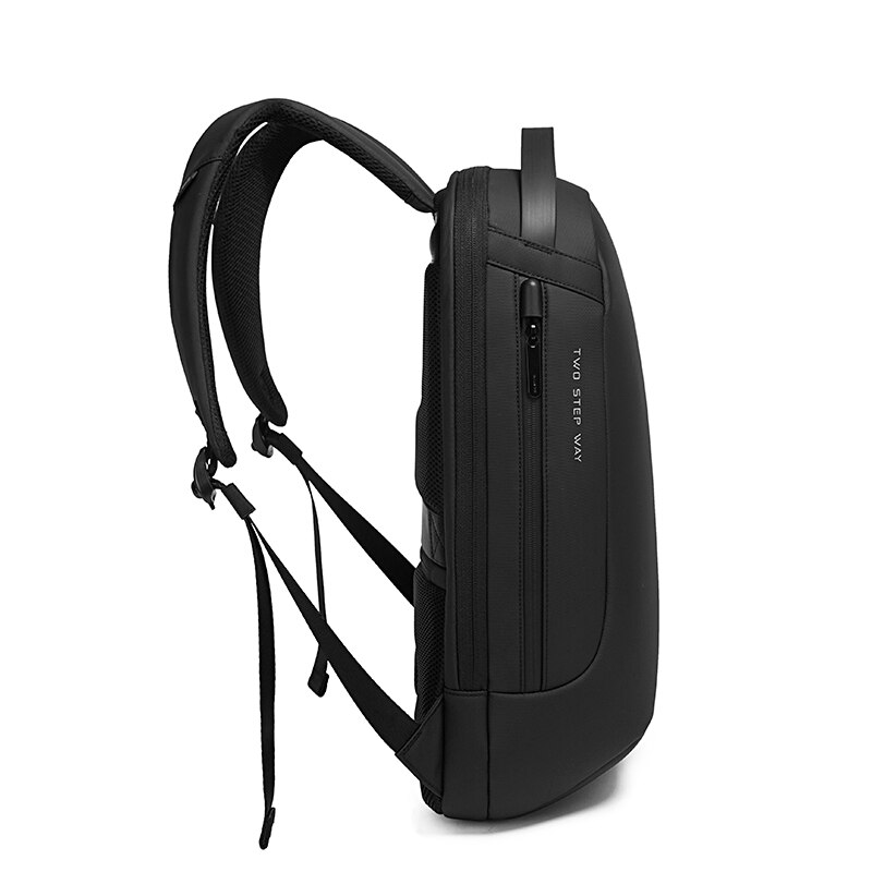 Rucsac laptop 15.6", casual, impermeabil, cu sistem antifurt, port de incarcare USB, BANGE, 48x15x32 cm, Negru