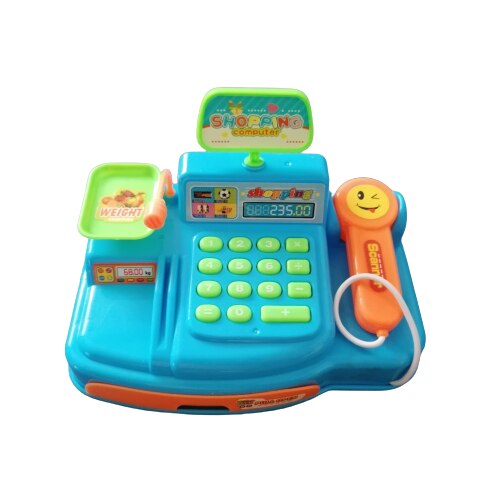 Casa de marcat de jucarie cu sunete si lumini, scanner si alte accesorii pentru copii, +3 ani