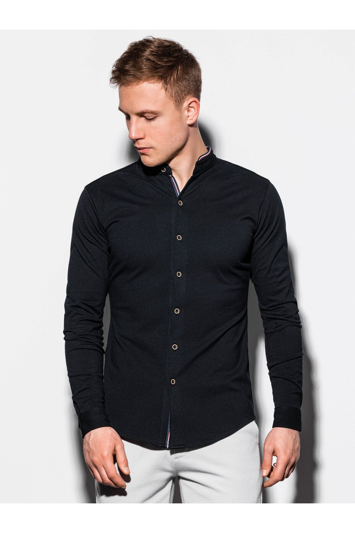 Camasa premium barbati K542 - negru, Negru, XL