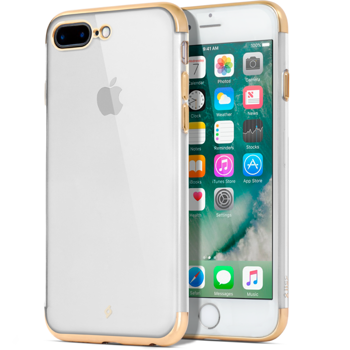 Гръб TTEC ChromeClear за Iphone 7 Plus, 8 Plus, Златист