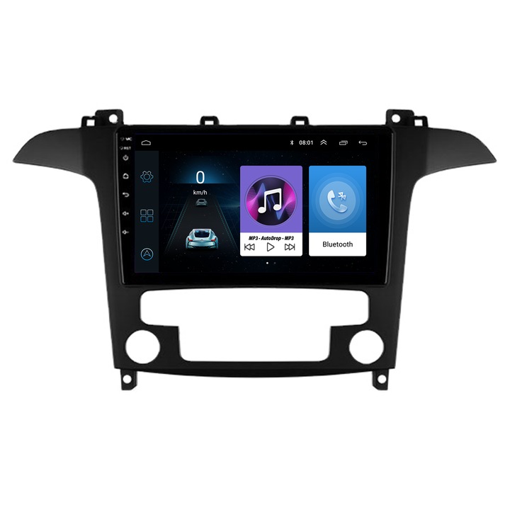 AutoDrop Navigáción, Ford S-MAX (2006-2015), Android 9.1, 2 GB RAM és 32 GB ROM, 9 hüvelykes - AD-BGPSMAXMTK2 GB