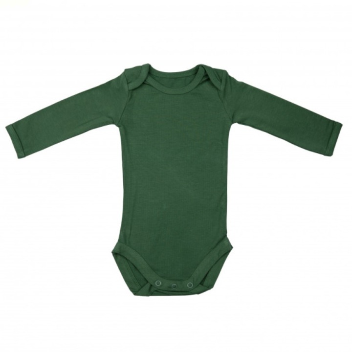 Body cu Maneca Lunga, din Bambus Aspen Green