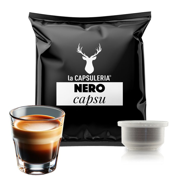 Cafea Nero Espresso, 10 capsule compatibile Capsuleria, La Capsuleria