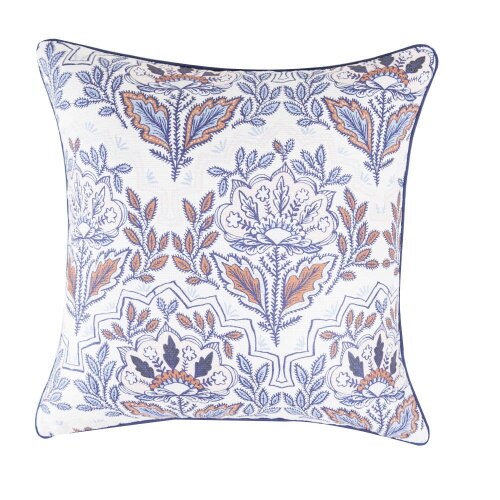 Perna perfecta perntru decorul casei / terasei, fata din poliester, umplutura din poliester, 43 x 43 cm, model floral