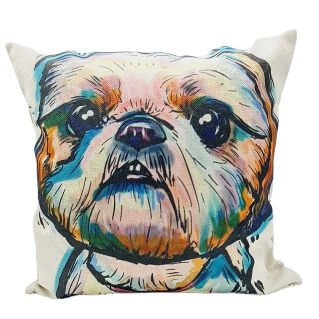 Perna Decorativa , Model Dog , 45 x 45 cm , Multicolor