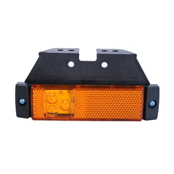 Lampa De Gabarit LED cu Suport, Galbena, E-Mark, 12V-24V, pentru Remorci, Autoutilitare, Camioane Lampa De Gabarit LED cu Suport, Galbena, E-Mark, 12V-24V, pentru Remorci, Autoutilitare, Camioane