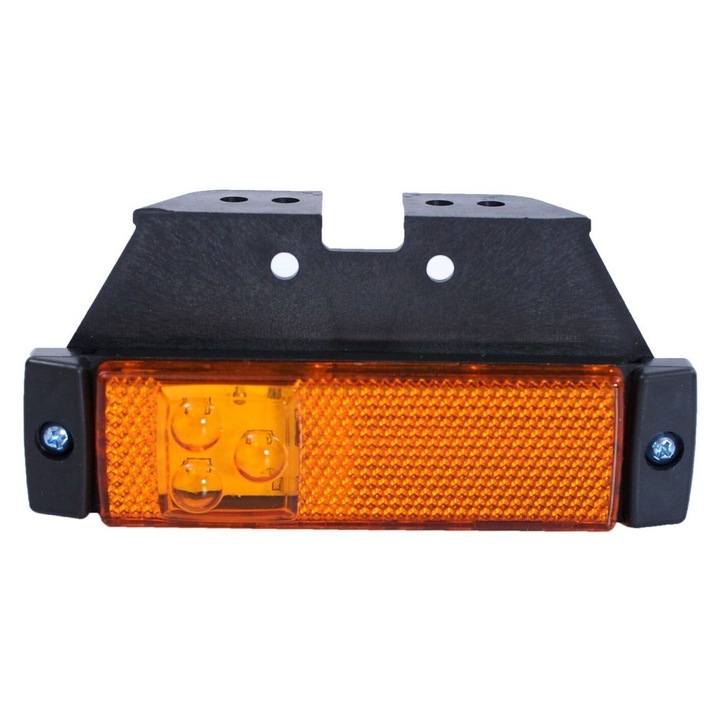 Lampa De Gabarit LED cu Suport, Galbena, E-Mark, 12V-24V, pentru Remorci, Autoutilitare, Camioane