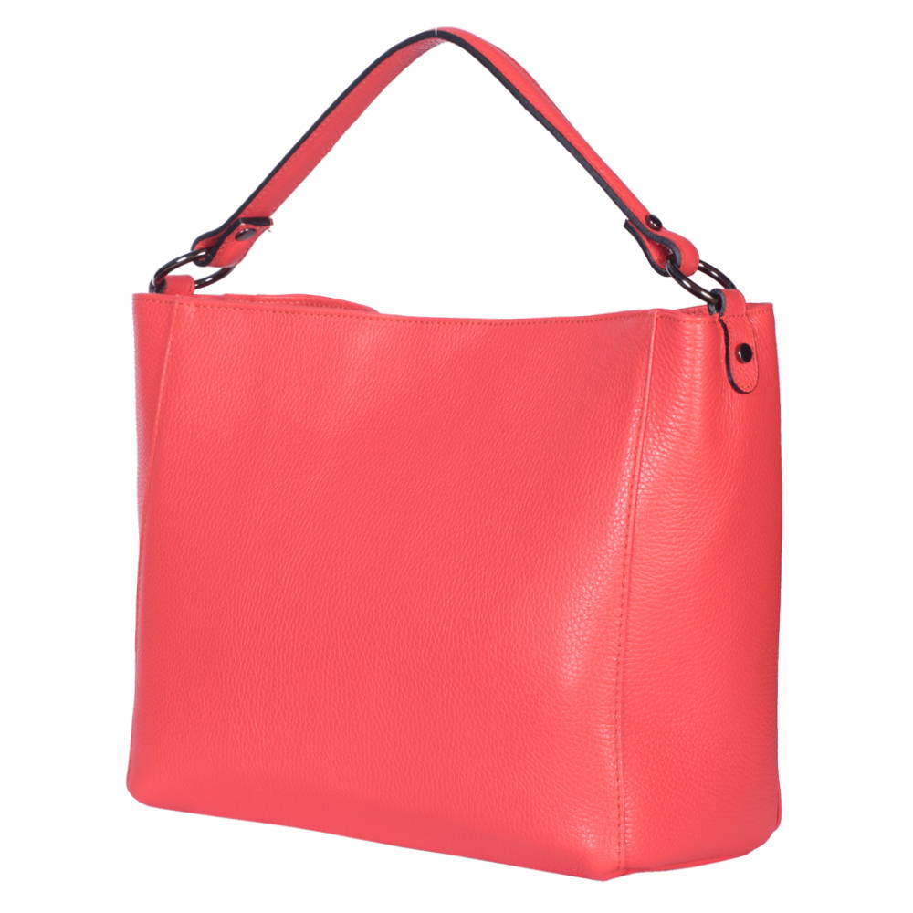 Geanta din piele Victoria corai