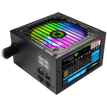 Sursa Gamemax Value Performance VP-700 RGB, 80 PLUS® Bronze, 700W, Semi Modular Sursa Gamemax Value Performance VP-700 RGB, 80 PLUS® Bronze, 700W, Semi Modular
