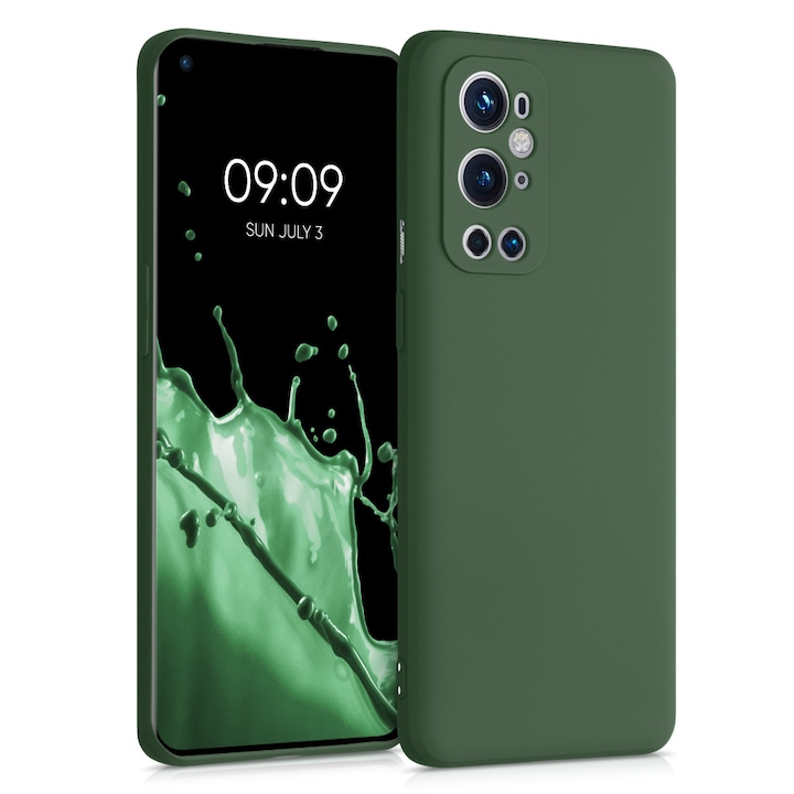 Кейс за OnePlus 9 Pro, Силиконов, Зелен, 55349.80