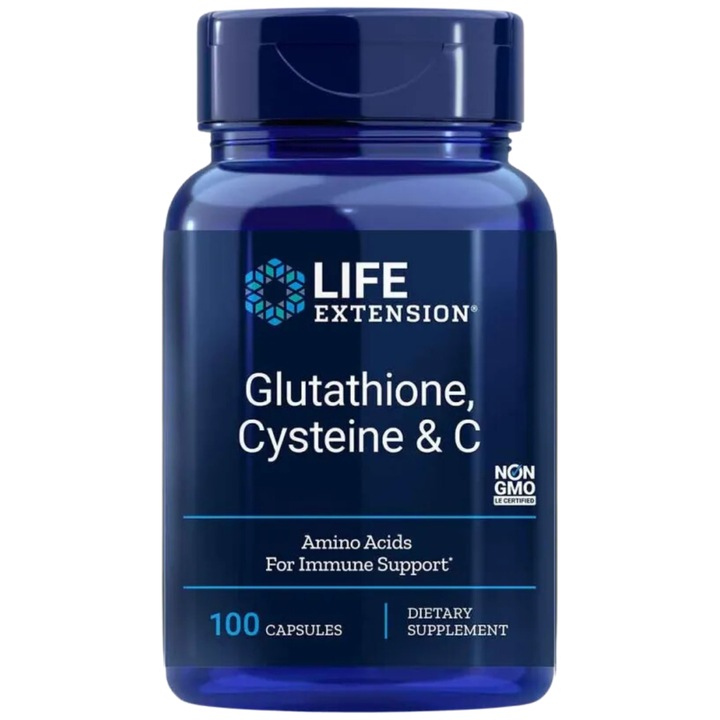 Glutathione, Cysteine & C, Life Extension, 100 capsule