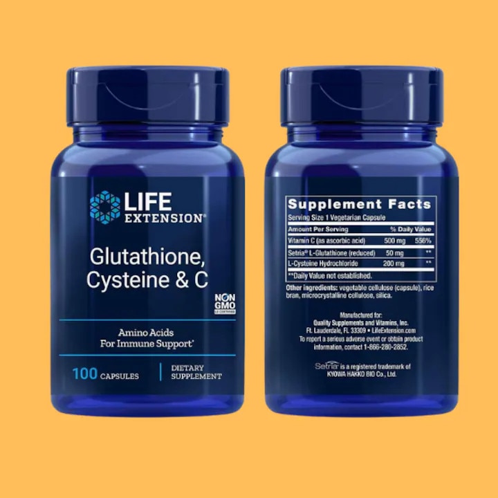 glutathione cysteine & c life extension Life Extension Glutathione, Cysteine & C Étrendkiegészítő, 100 kapszula
