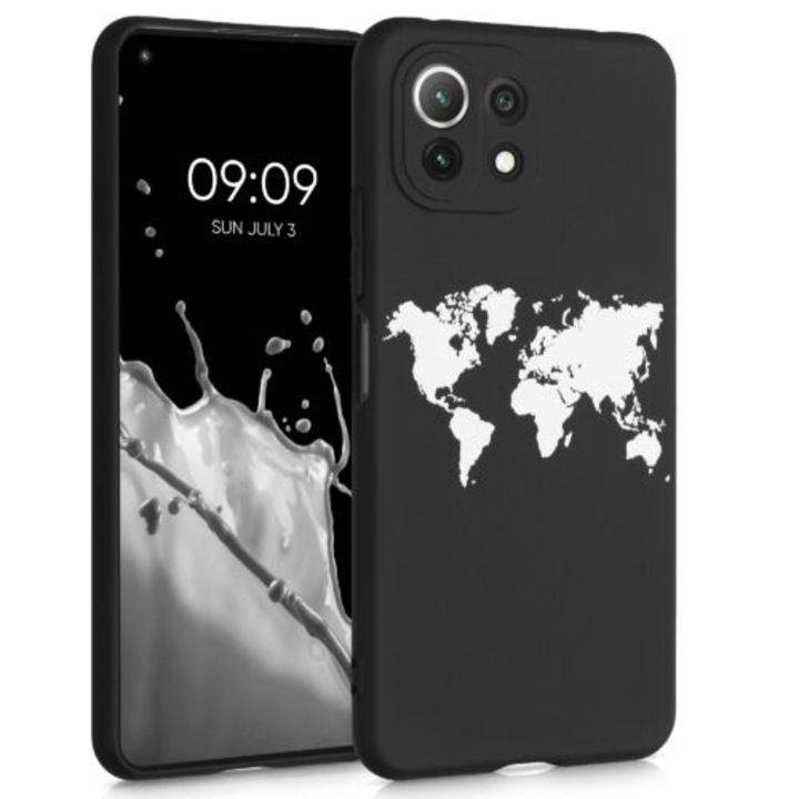 Калъф за Xiaomi Mi 11 Lite 5G, Силиконов, Черен