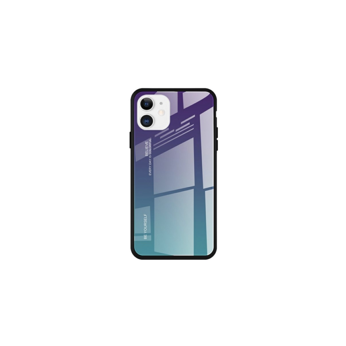 Husa pentru iPhone 11, bumper, capac de protectie, Albastru Negru