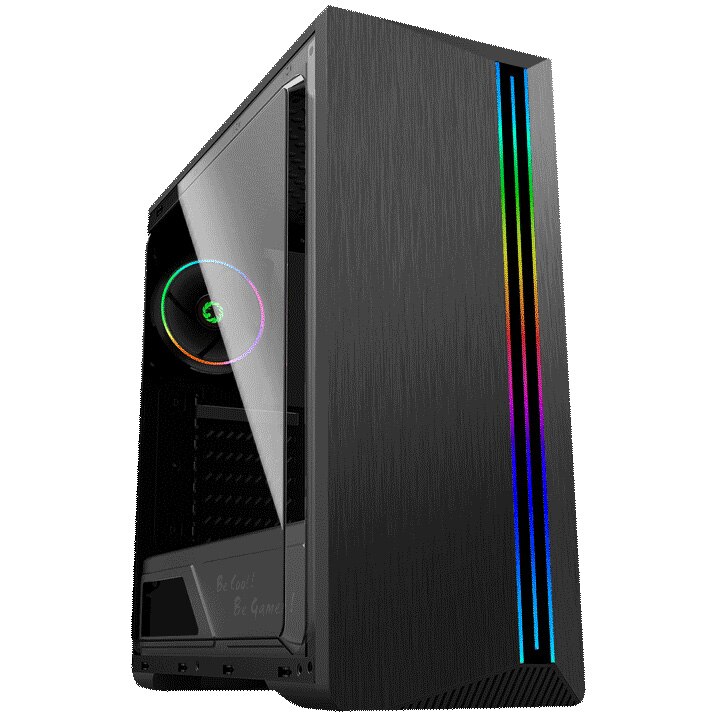 Carcasa Gamemax Shine, Mid-Tower, fara sursa, ATX, Black